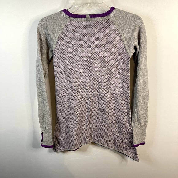 Ivivva by LuluLemon Girls Practice Ready Crewneck Sweater Purple Gray Size 12 - Picture 4 of 6